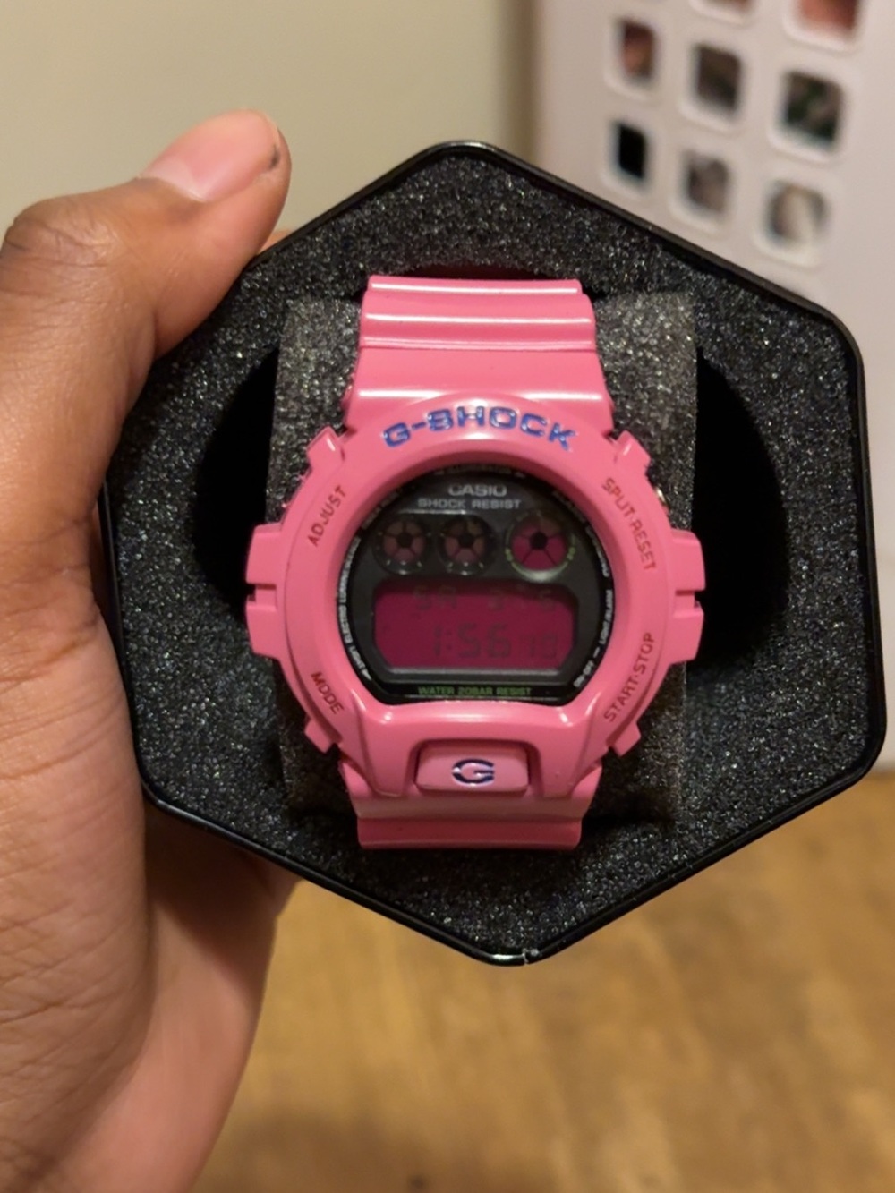Casio G-Shock Pink Digital Watch with Resin Band